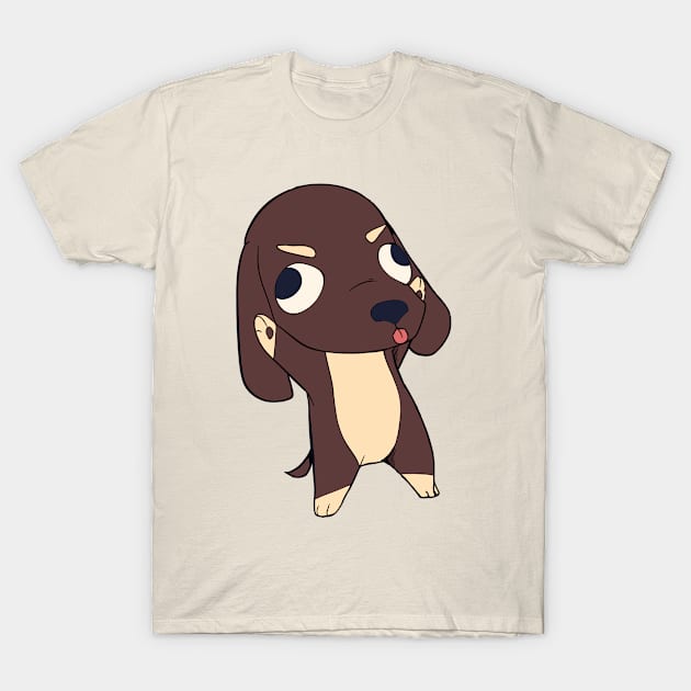 Dachshund Love T-Shirt by Grumpysheep